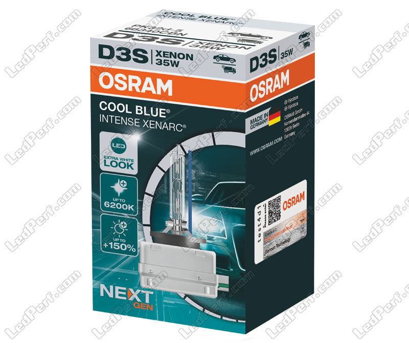 2 AMPOULE XENON OSRAM D3S 5000K COOL BLUE INTENSE XENARC 35W