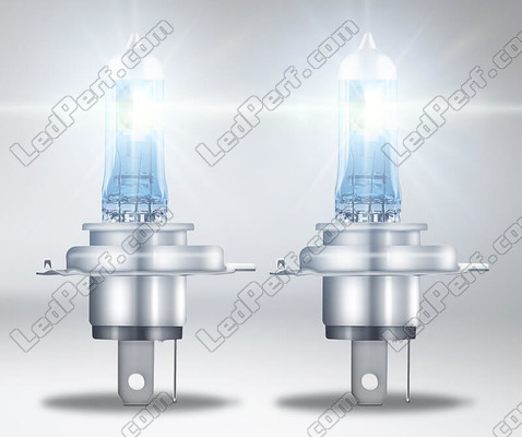 Lighting of a pair of 9003 (H4 - HB2) Osram Night Breaker Laser bulbs + 150%