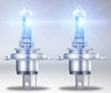 H4 halogen bulbs Osram Cool Blue Intense NEXT GEN producing LED effect lighting