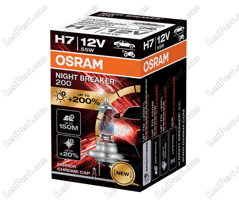 Osram Night Breaker 200 Bulb H7 55W - X1, White