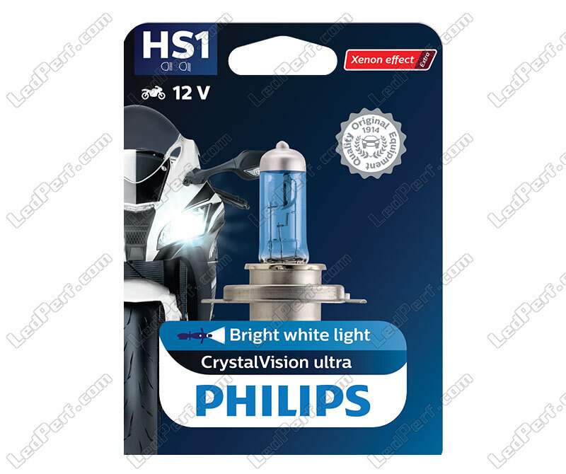 Philips CrystalVision Ultra 12V HS1 Motorcycle Bulb - 12636BVBW