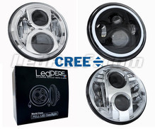LED headlight for Harley-Davidson Street Glide 1690 - Round motorcycle optics approved
