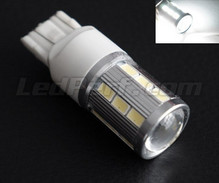 7443 - W21/5W - T20 Magnifier Bulb with 21 leds High-Power SG + Lens white W3x16q Base