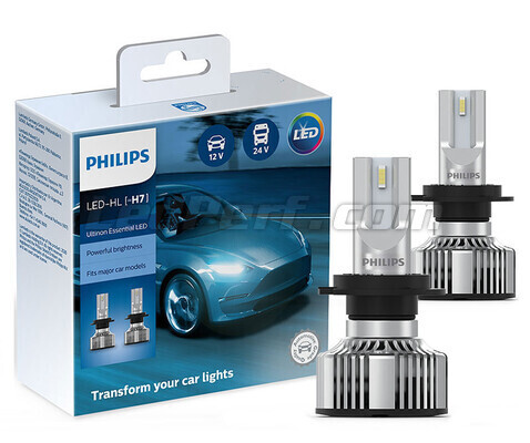 H7 LED Headlights bulbs Kit PHILIPS Ultinon Essential LED - 11972UE2X2