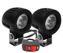 Additional LED headlights for motorcycle Ducati Monster 400 - Long range