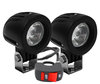 Additional LED headlights for motorcycle Moto-Guzzi Nevada Classic 750 - Long range