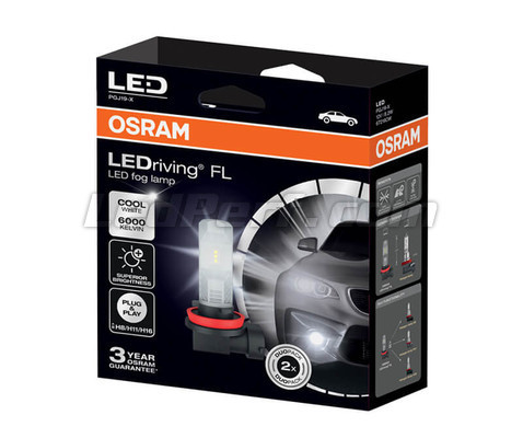 2 Ampoules LED OSRAM H7 Standard Cool White LEDriving® 6000K 12/24V