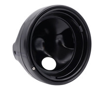 Black round headlight for 7 inch full LED optics of Yamaha XV 1700 Roadstar Warrior