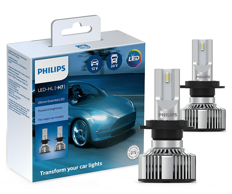 LED kit Approved* H7 Pro6001 Ultinon Philips 11972U6001X2 5800K +230%