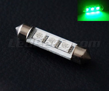 42mm festoon LED - Green - anti-onboard-computer error OBC - 578 - 6411 - C10W