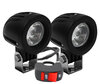 Additional LED headlights for motorcycle Kawasaki Vulcan 900 Classic - Long range