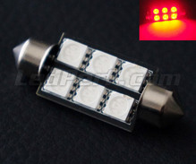 39mm festoon LED bulb - red - Full Intensity