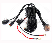 Power wire harness with relay for LED bar and headlight - 1 DT connector - Movable switch