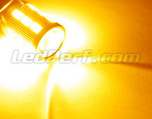 7507 - 12496 - PY21W Magnifier bulb with 21 leds - High Power SG + Orange Lens - BAU15S Base