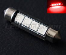 42mm festoon LED bulb - red  - 578 - 6411 - C10W