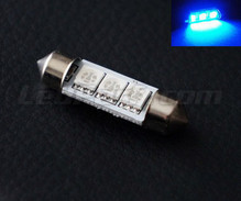 37mm festoon LED - Blue - anti-onboard-computer error OBC - 6418 - C5W