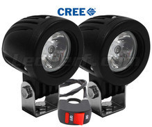 Additional LED headlights for scooter Derbi Rambla 125 / 250 - Long range