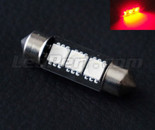 37mm festoon LED bulb - red  - 6418 - C5W
