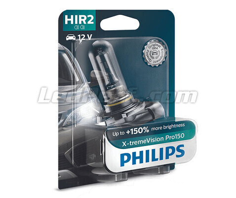 1x Philips X-tremeVision PRO150 12V HIR2 Bulb - 9012XVPB1
