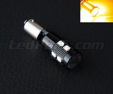 64136 - HY21W magnifier bulb with 6 leds High-Power SG + Lens - Orange - BAY9S Base
