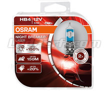 Pack of 2 Osram Night Breaker Laser +150% 9006 (HB4) bulbs  - 9006NL-HCB
