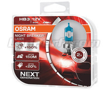 Pack of 2 Osram Night Breaker Laser +150% 9005 (HB3) bulbs  - 9005NL-HCB