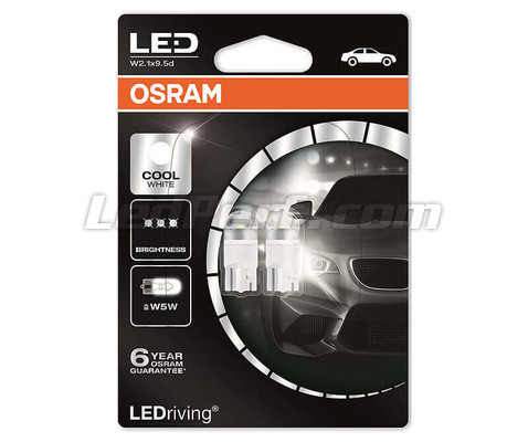 Osram LED Bulbs T10 LEDriving SL W5W Cool White 6000K 12V 1W 2825CW-02B