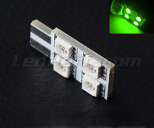 168 - 194 - T10 Rotation LED with 4 leds HP - Side lighting - Green - W5W