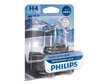 1x Philips WhiteVision ULTRA +60% 60/55W H4 Bulb - 12342WVUB1