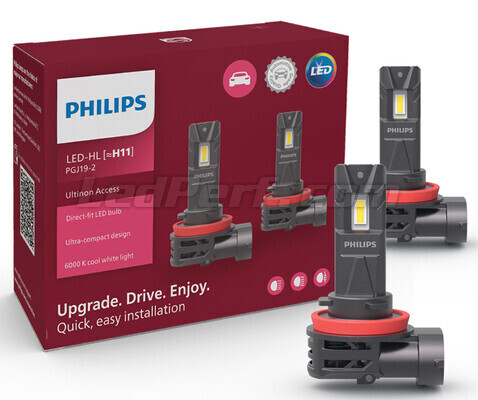 2x PHILIPS Ultinon Access H11 LED Headlights bulbs 6000K - Plug and Play
